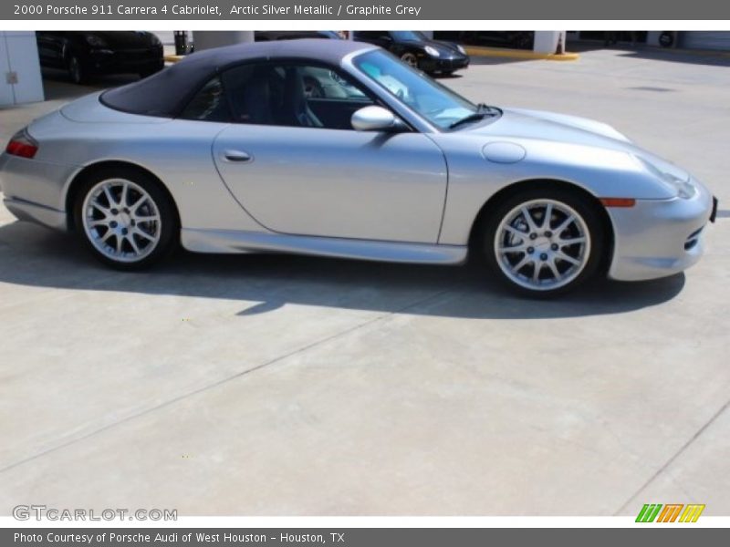 Arctic Silver Metallic / Graphite Grey 2000 Porsche 911 Carrera 4 Cabriolet