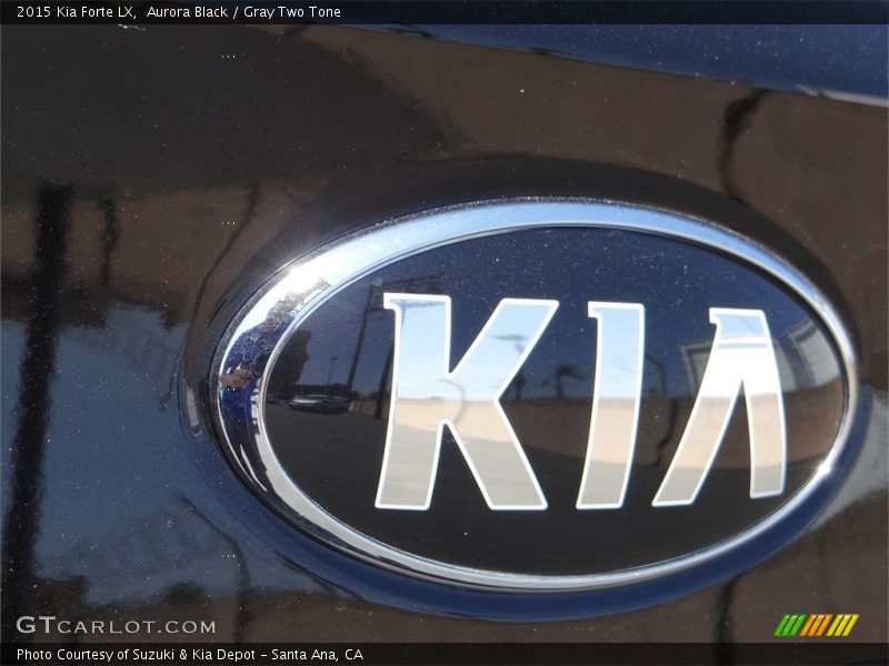 Aurora Black / Gray Two Tone 2015 Kia Forte LX