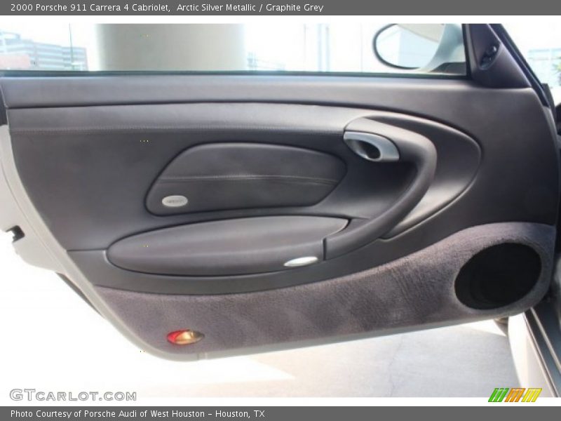 Arctic Silver Metallic / Graphite Grey 2000 Porsche 911 Carrera 4 Cabriolet