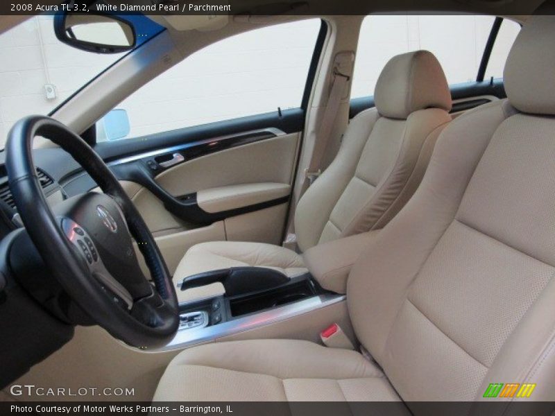 White Diamond Pearl / Parchment 2008 Acura TL 3.2