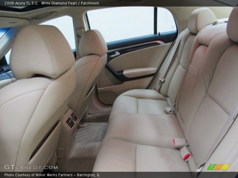 White Diamond Pearl / Parchment 2008 Acura TL 3.2