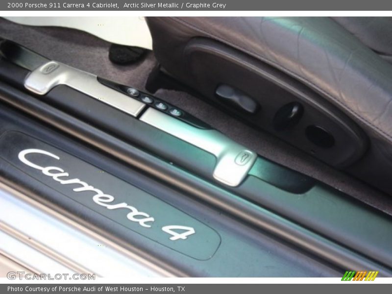 Arctic Silver Metallic / Graphite Grey 2000 Porsche 911 Carrera 4 Cabriolet