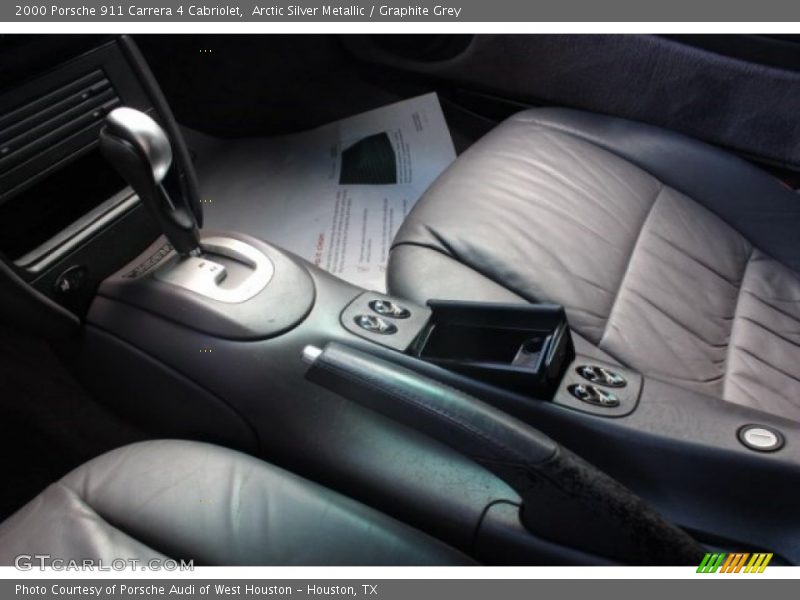 Arctic Silver Metallic / Graphite Grey 2000 Porsche 911 Carrera 4 Cabriolet