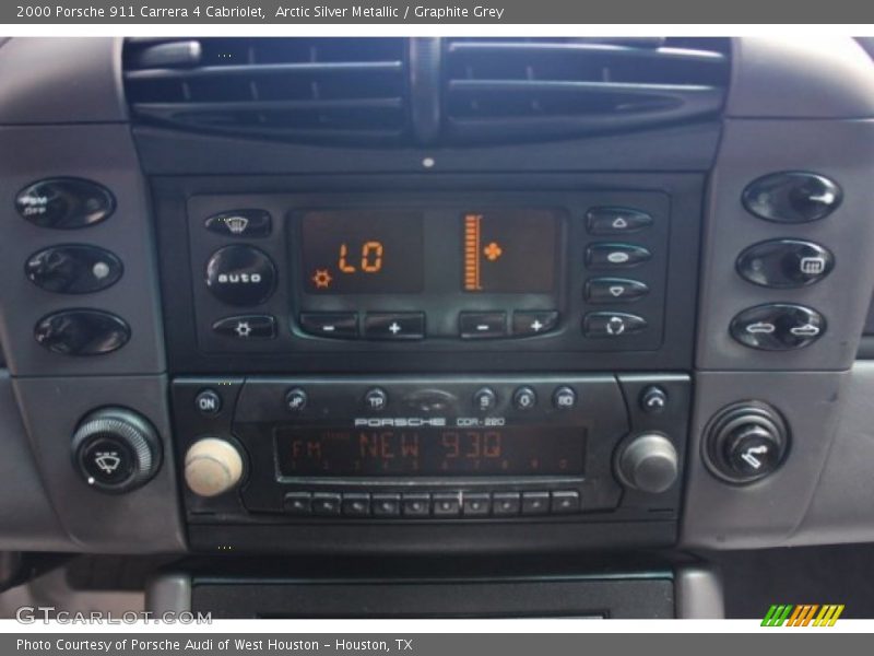 Arctic Silver Metallic / Graphite Grey 2000 Porsche 911 Carrera 4 Cabriolet