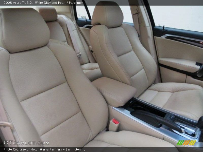 White Diamond Pearl / Parchment 2008 Acura TL 3.2