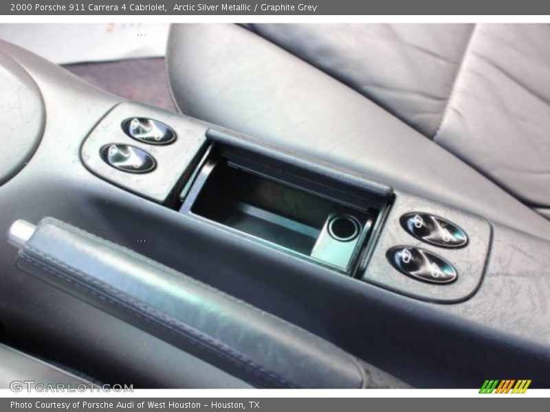 Arctic Silver Metallic / Graphite Grey 2000 Porsche 911 Carrera 4 Cabriolet