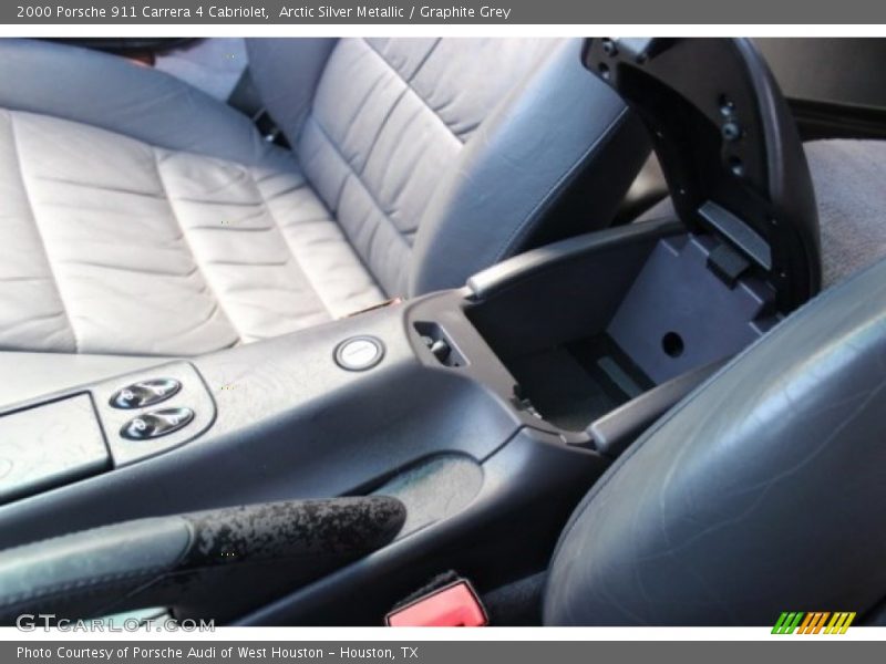 Arctic Silver Metallic / Graphite Grey 2000 Porsche 911 Carrera 4 Cabriolet
