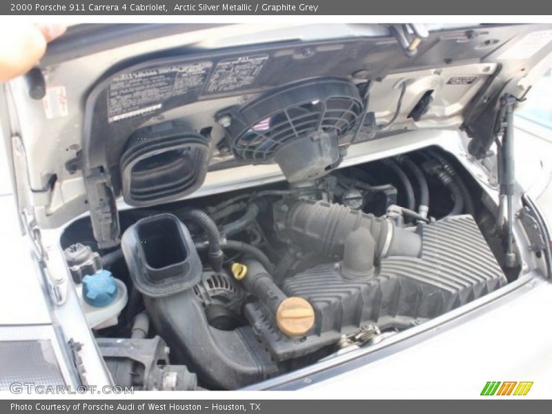 Arctic Silver Metallic / Graphite Grey 2000 Porsche 911 Carrera 4 Cabriolet