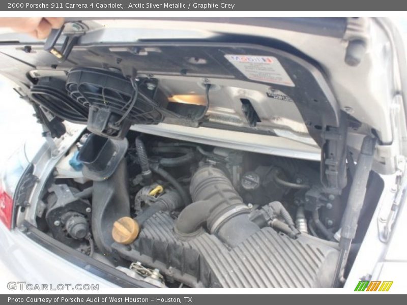 Arctic Silver Metallic / Graphite Grey 2000 Porsche 911 Carrera 4 Cabriolet