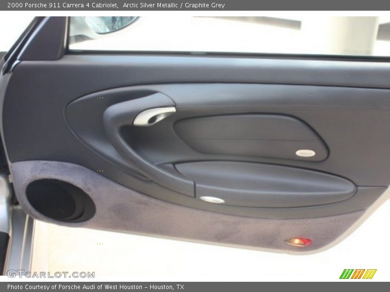 Arctic Silver Metallic / Graphite Grey 2000 Porsche 911 Carrera 4 Cabriolet