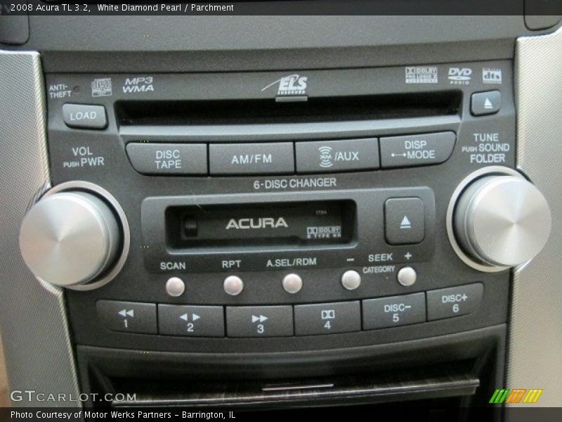 White Diamond Pearl / Parchment 2008 Acura TL 3.2