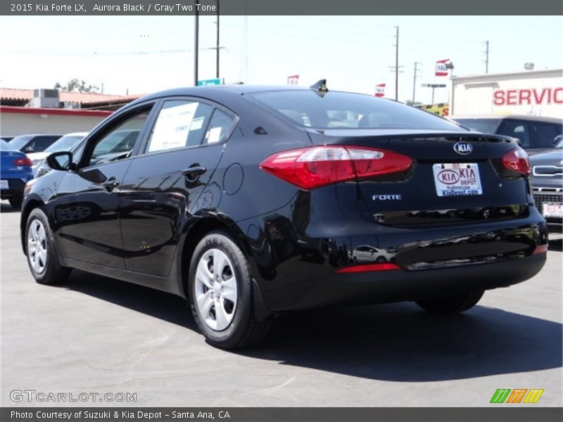 Aurora Black / Gray Two Tone 2015 Kia Forte LX