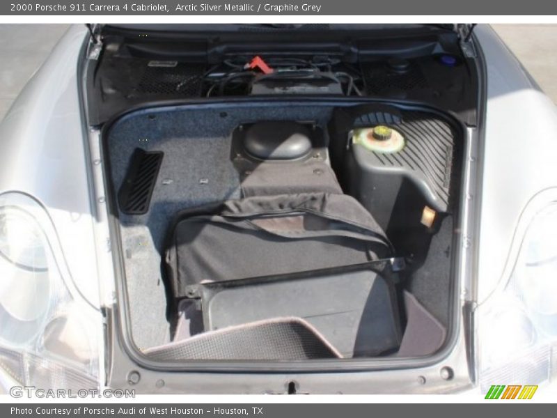 Arctic Silver Metallic / Graphite Grey 2000 Porsche 911 Carrera 4 Cabriolet