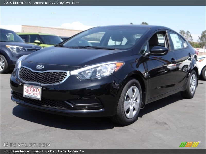 Aurora Black / Gray Two Tone 2015 Kia Forte LX