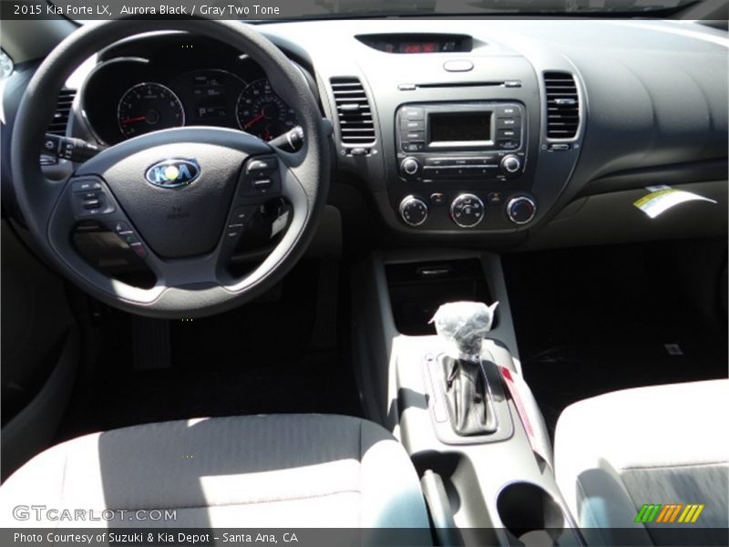 Aurora Black / Gray Two Tone 2015 Kia Forte LX