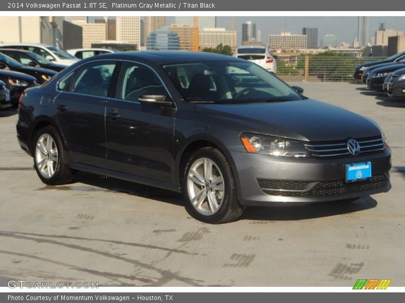 Platinum Gray Metallic / Titan Black 2014 Volkswagen Passat 1.8T SE