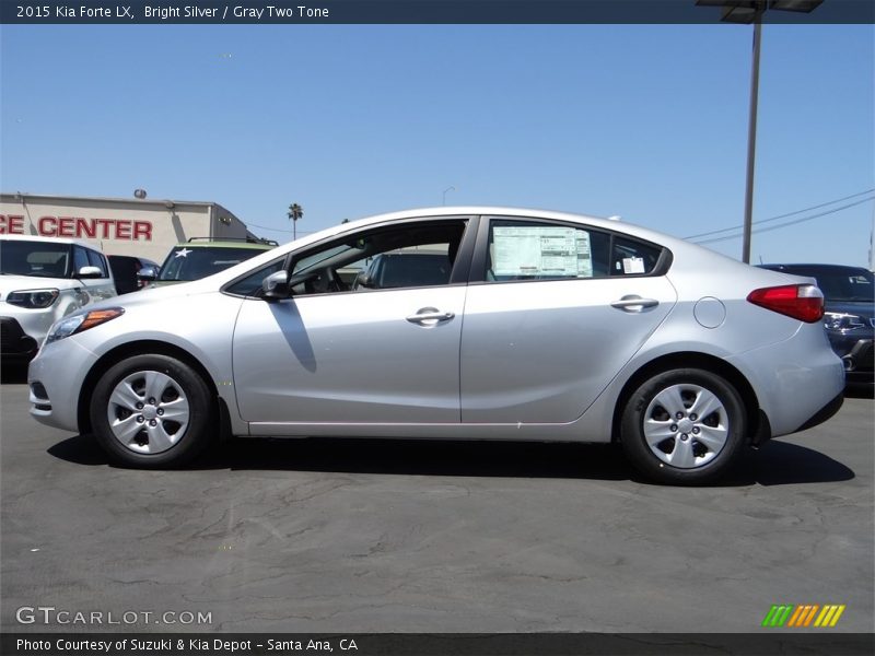 Bright Silver / Gray Two Tone 2015 Kia Forte LX