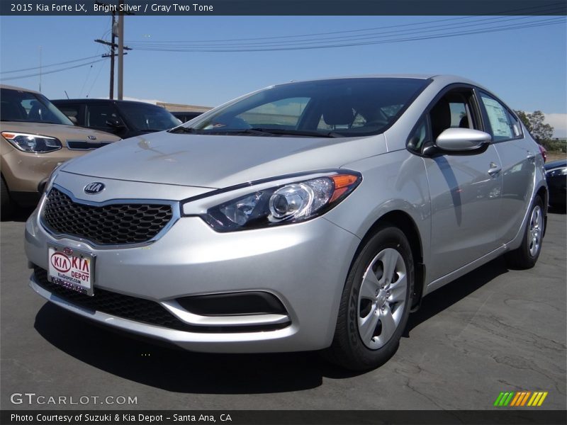 Bright Silver / Gray Two Tone 2015 Kia Forte LX