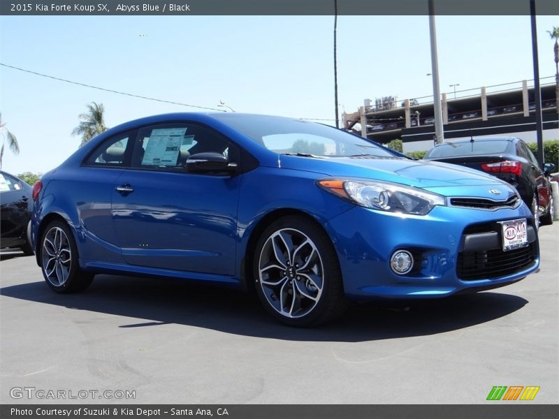 Abyss Blue / Black 2015 Kia Forte Koup SX