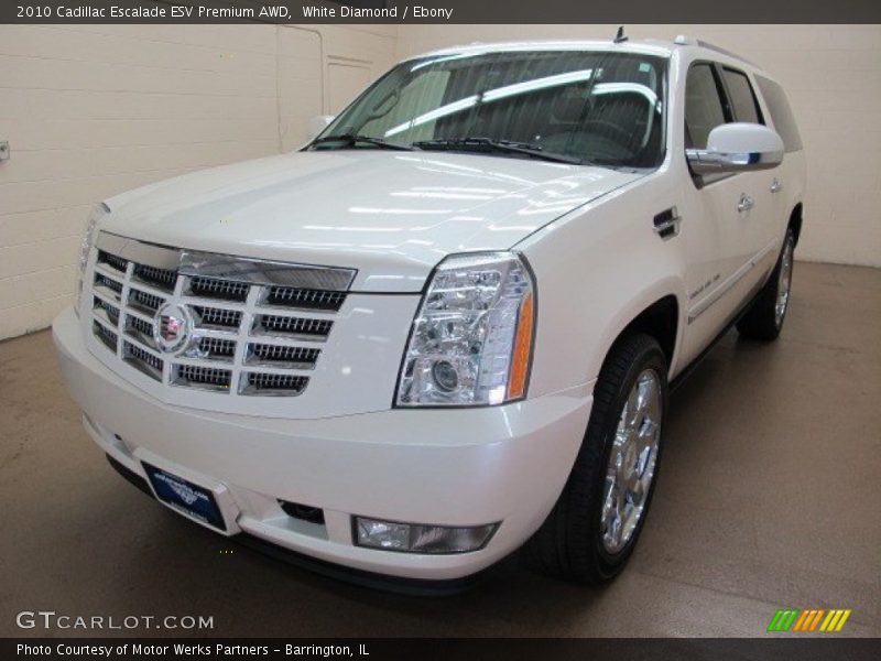 White Diamond / Ebony 2010 Cadillac Escalade ESV Premium AWD