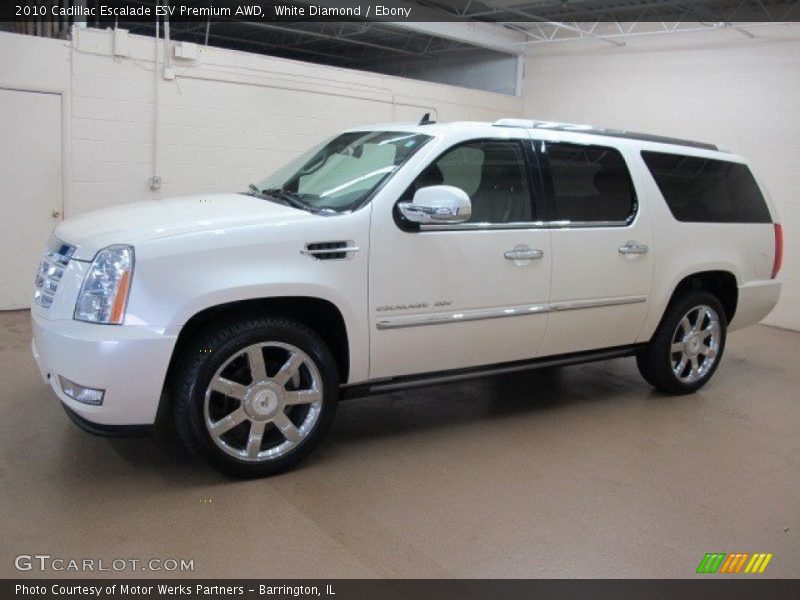 White Diamond / Ebony 2010 Cadillac Escalade ESV Premium AWD