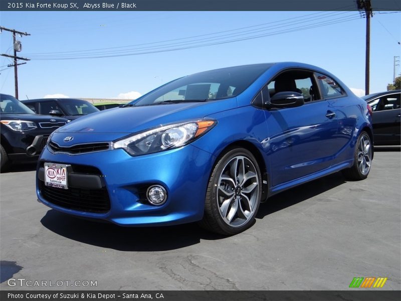 Abyss Blue / Black 2015 Kia Forte Koup SX