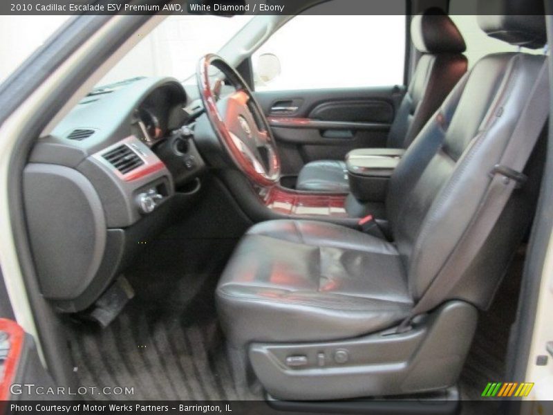 White Diamond / Ebony 2010 Cadillac Escalade ESV Premium AWD