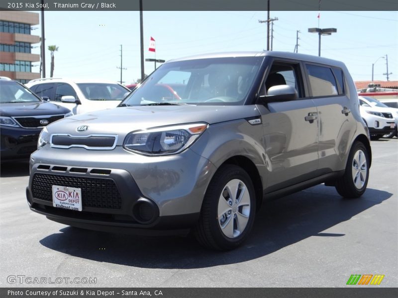 Titanium Gray / Black 2015 Kia Soul