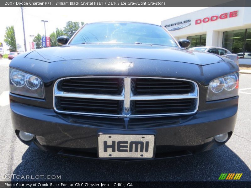 Brilliant Black Crystal Pearl / Dark Slate Gray/Light Graystone 2007 Dodge Charger R/T