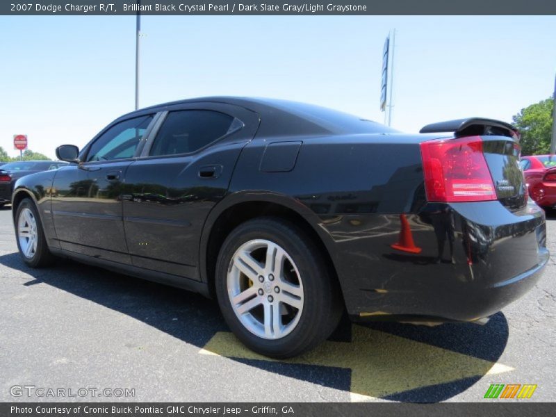 Brilliant Black Crystal Pearl / Dark Slate Gray/Light Graystone 2007 Dodge Charger R/T