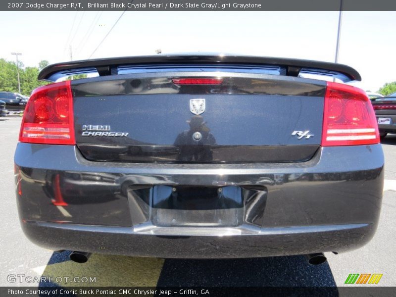 Brilliant Black Crystal Pearl / Dark Slate Gray/Light Graystone 2007 Dodge Charger R/T