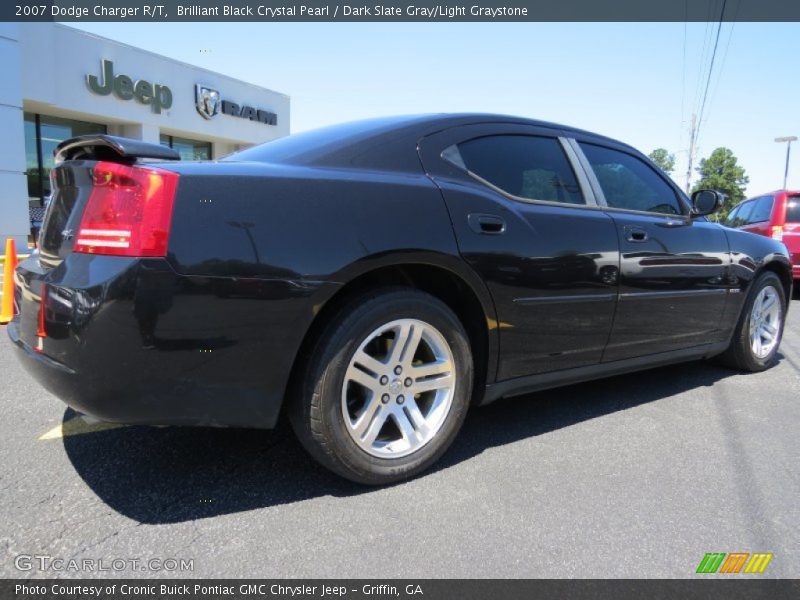 Brilliant Black Crystal Pearl / Dark Slate Gray/Light Graystone 2007 Dodge Charger R/T