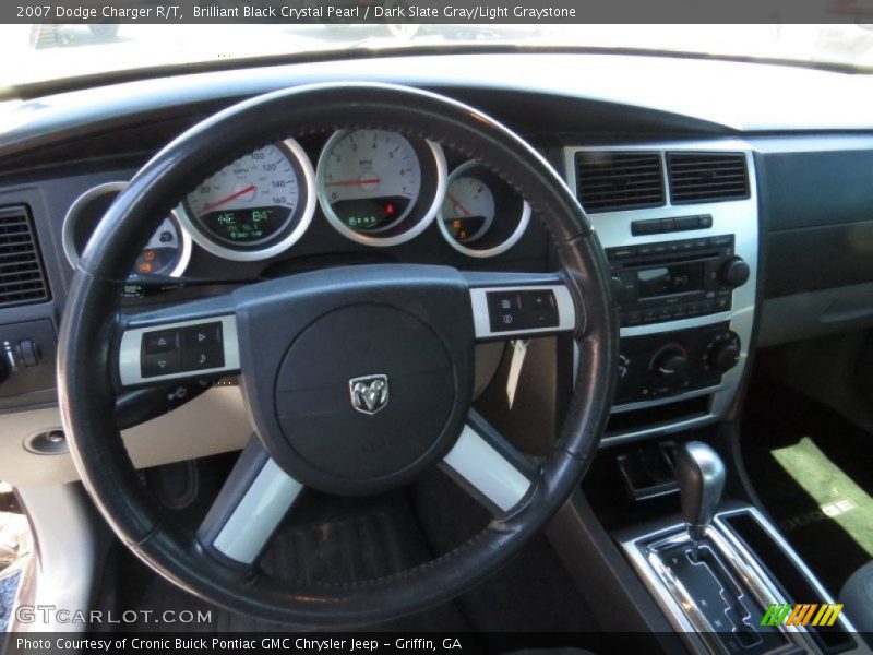 Brilliant Black Crystal Pearl / Dark Slate Gray/Light Graystone 2007 Dodge Charger R/T