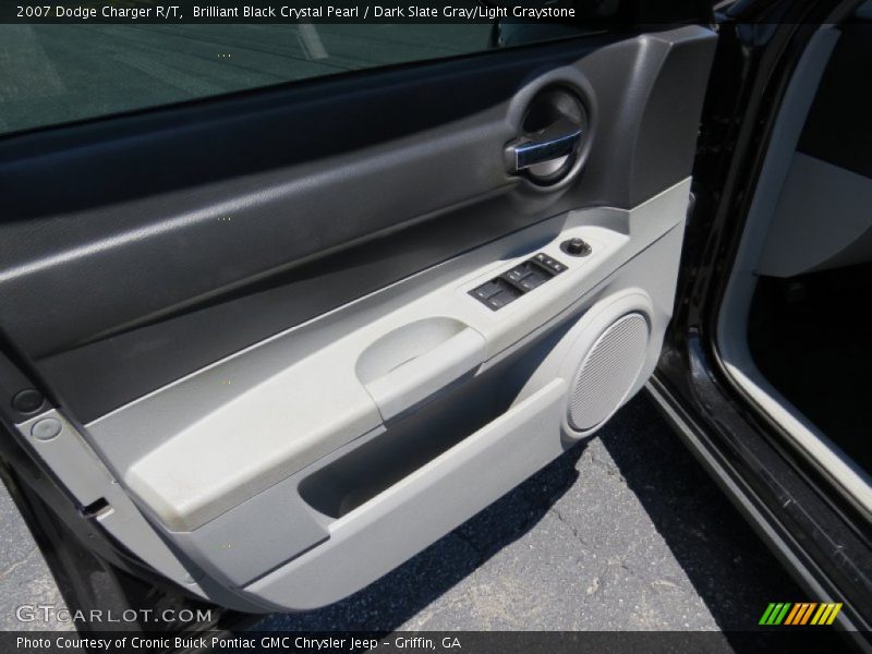 Brilliant Black Crystal Pearl / Dark Slate Gray/Light Graystone 2007 Dodge Charger R/T