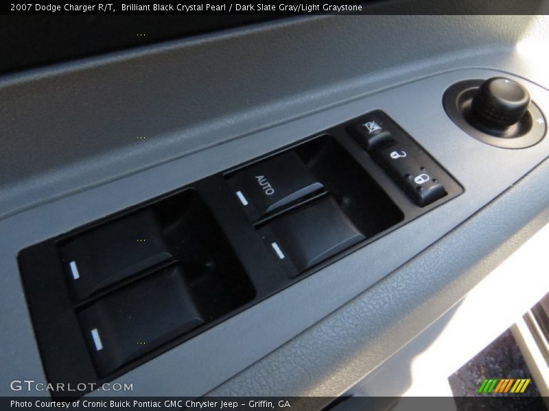 Brilliant Black Crystal Pearl / Dark Slate Gray/Light Graystone 2007 Dodge Charger R/T