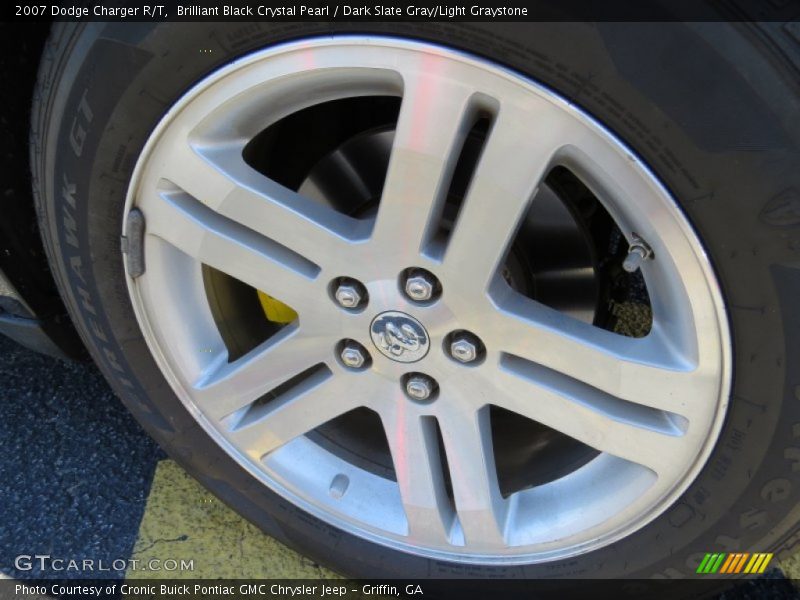 Brilliant Black Crystal Pearl / Dark Slate Gray/Light Graystone 2007 Dodge Charger R/T