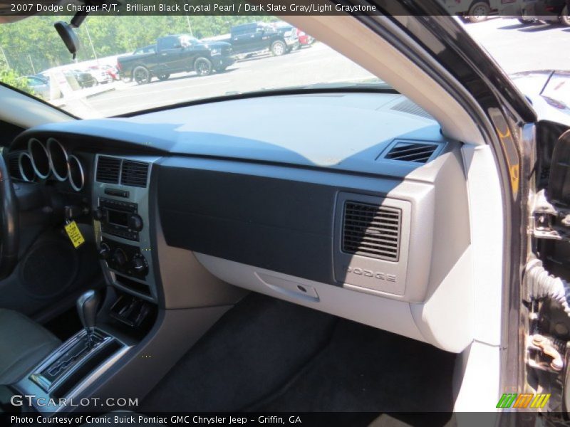 Brilliant Black Crystal Pearl / Dark Slate Gray/Light Graystone 2007 Dodge Charger R/T