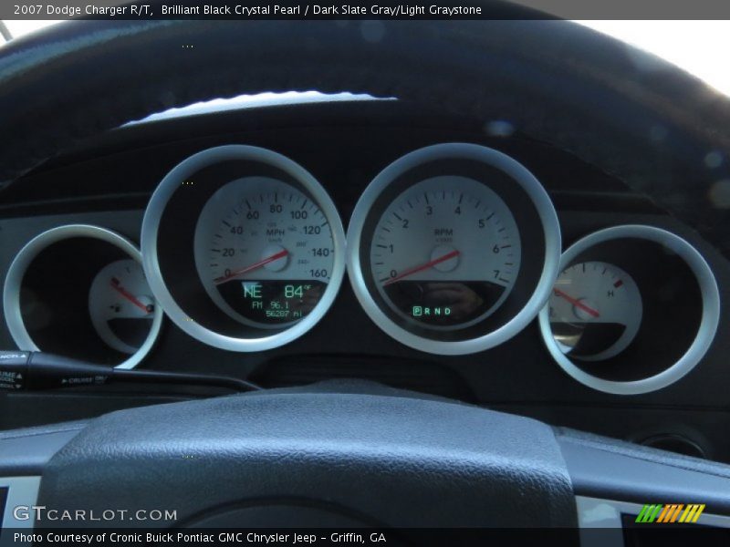 Brilliant Black Crystal Pearl / Dark Slate Gray/Light Graystone 2007 Dodge Charger R/T