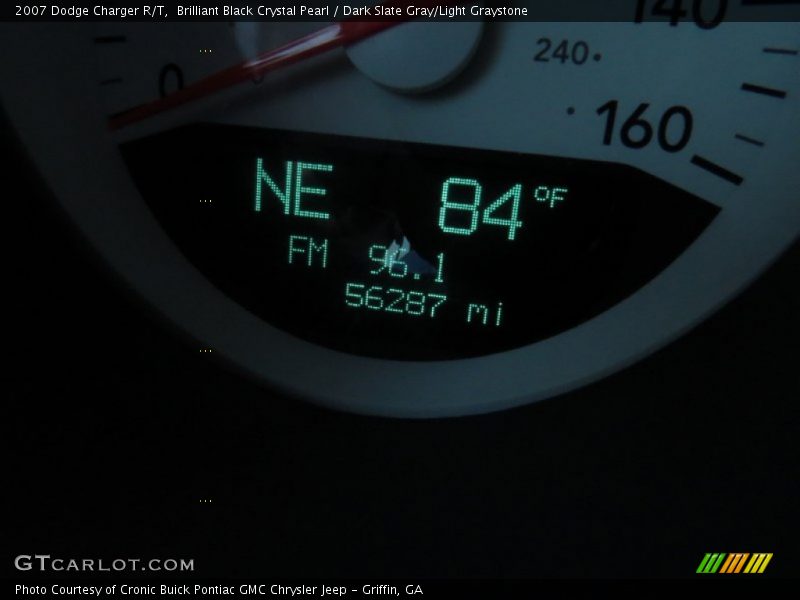 Brilliant Black Crystal Pearl / Dark Slate Gray/Light Graystone 2007 Dodge Charger R/T