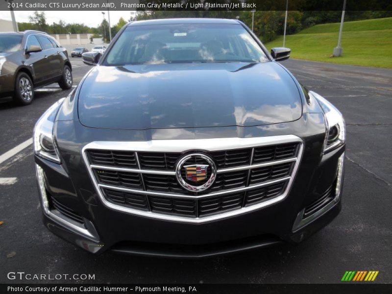 Phantom Gray Metallic / Light Platinum/Jet Black 2014 Cadillac CTS Luxury Sedan AWD