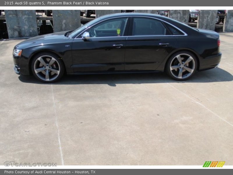 Phantom Black Pearl / Black Valcona 2015 Audi S8 quattro S