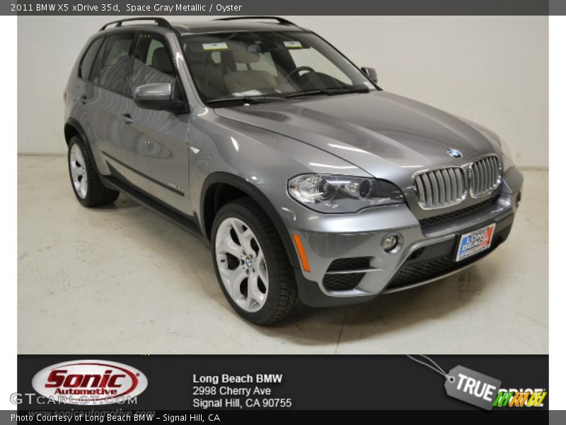 Space Gray Metallic / Oyster 2011 BMW X5 xDrive 35d