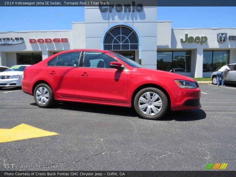 Tornado Red / Titan Black 2014 Volkswagen Jetta SE Sedan