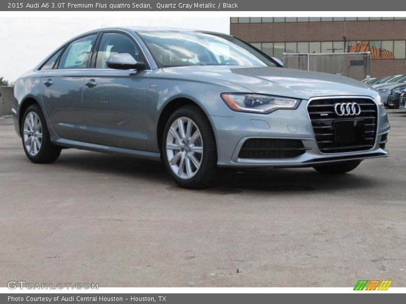 Quartz Gray Metallic / Black 2015 Audi A6 3.0T Premium Plus quattro Sedan