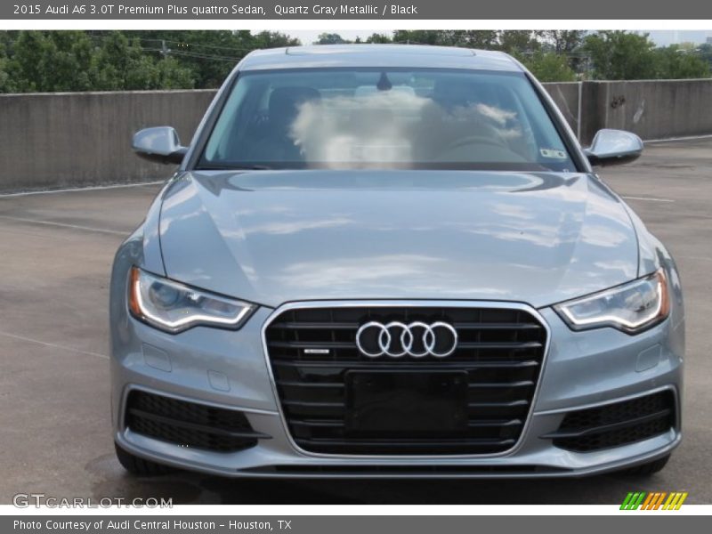 Quartz Gray Metallic / Black 2015 Audi A6 3.0T Premium Plus quattro Sedan