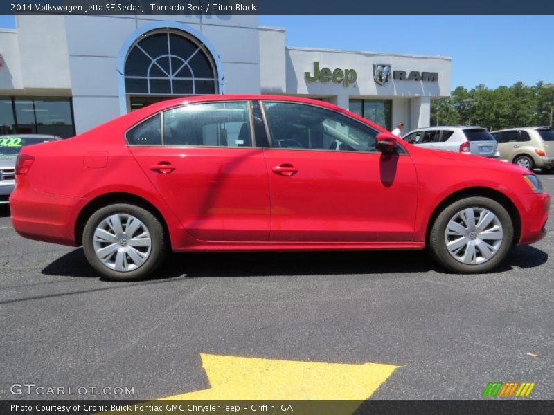 Tornado Red / Titan Black 2014 Volkswagen Jetta SE Sedan