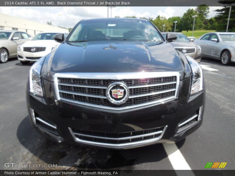 Black Diamond Tricoat / Jet Black/Jet Black 2014 Cadillac ATS 3.6L AWD