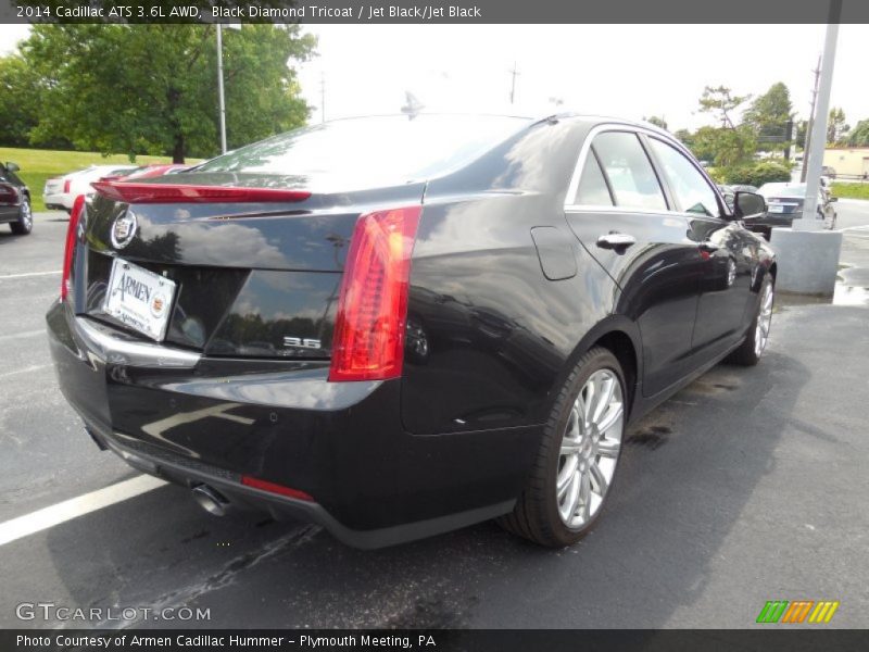 Black Diamond Tricoat / Jet Black/Jet Black 2014 Cadillac ATS 3.6L AWD