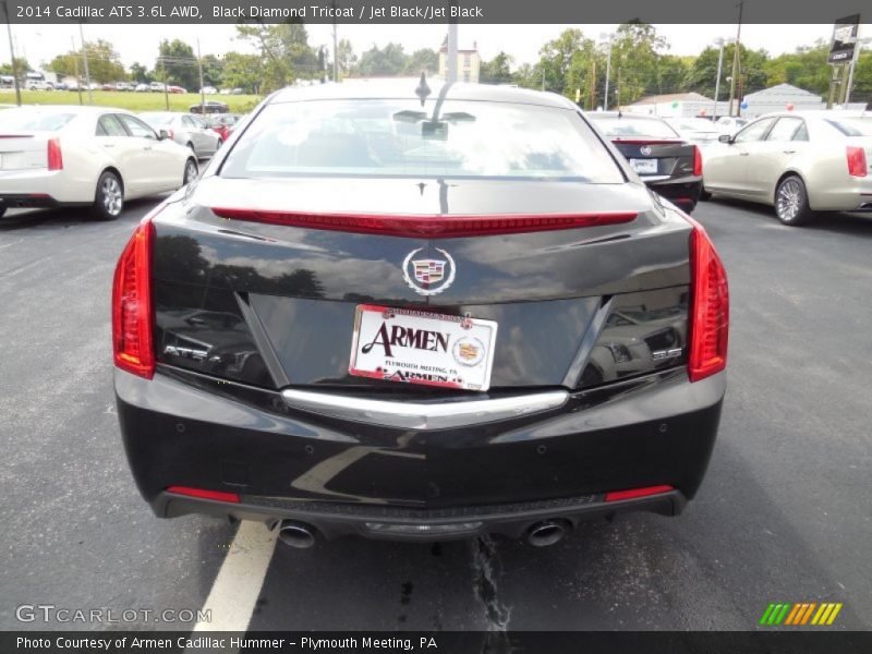 Black Diamond Tricoat / Jet Black/Jet Black 2014 Cadillac ATS 3.6L AWD