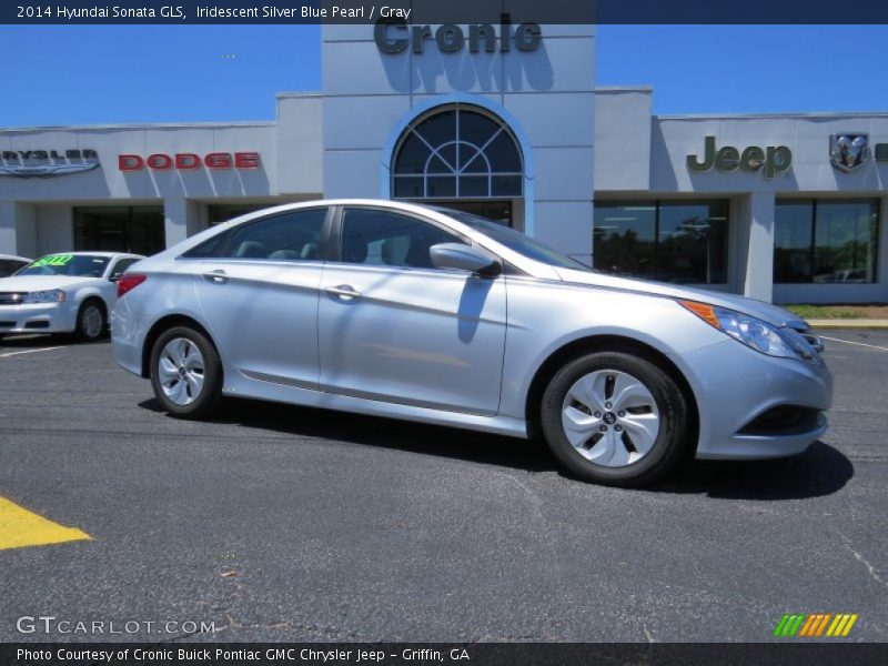 Iridescent Silver Blue Pearl / Gray 2014 Hyundai Sonata GLS